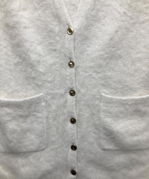 DES PRES（デ プレ）DES PRES (デ プレ) フォックスカシミヤ Vネックベスト アイボリー サイズ:FREEの古着・服飾アイテム