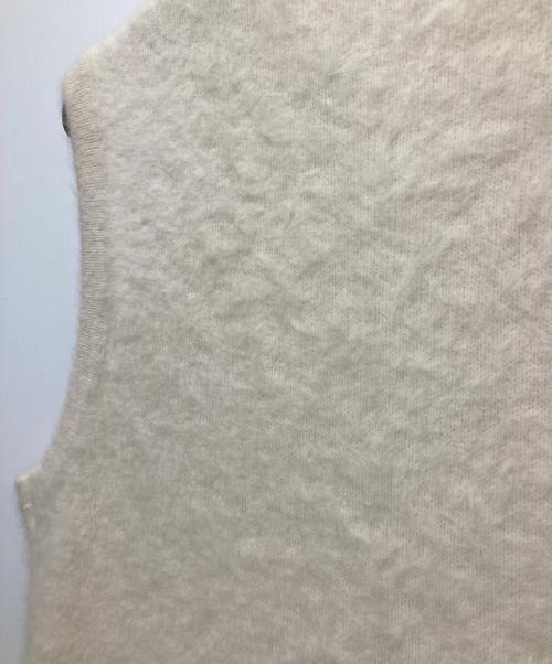 DES PRES（デ プレ）DES PRES (デ プレ) フォックスカシミヤ Vネックベスト アイボリー サイズ:FREEの古着・服飾アイテム