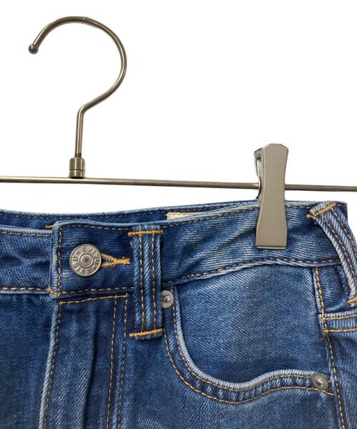 EVISU（エヴィス）EVISU (エヴィス) 2wayロゴプリント ファッションフィット デニムスカート インディゴ サイズ:24の古着・服飾アイテム