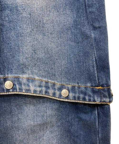 EVISU（エヴィス）EVISU (エヴィス) 2wayロゴプリント ファッションフィット デニムスカート インディゴ サイズ:24の古着・服飾アイテム