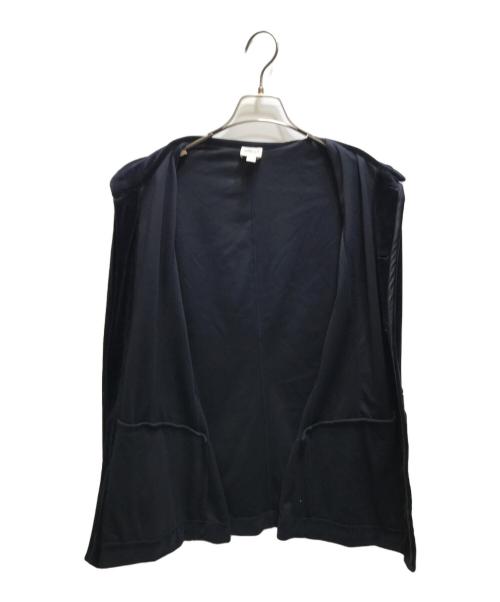 ARMANI COLLEZIONI（アルマーニ コレツィオーニ）ARMANI COLLEZIONI (アルマーニ コレツィオーニ) ベロアジャケット ネイビー サイズ:Lの古着・服飾アイテム