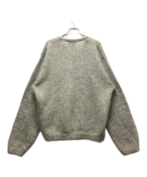 Sears（シアーズ）Sears (シアーズ) Ｖネックモヘア×ウールニット　70’s グレー サイズ:Mの古着・服飾アイテム