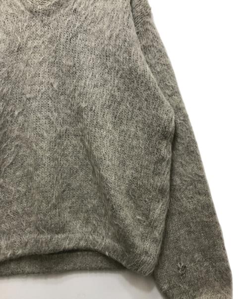 Sears（シアーズ）Sears (シアーズ) Ｖネックモヘア×ウールニット　70’s グレー サイズ:Mの古着・服飾アイテム