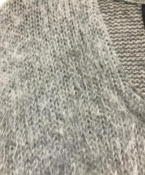 Sears（シアーズ）Sears (シアーズ) Ｖネックモヘア×ウールニット　70’s グレー サイズ:Mの古着・服飾アイテム