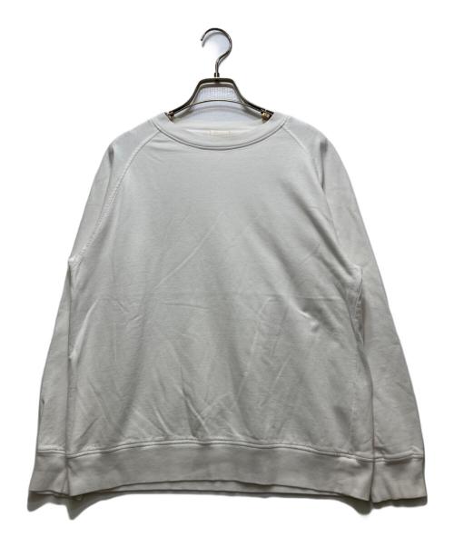 COMOLI（コモリ）COMOLI (コモリ) インレイ起毛 長袖クルー ホワイト サイズ:1の古着・服飾アイテム