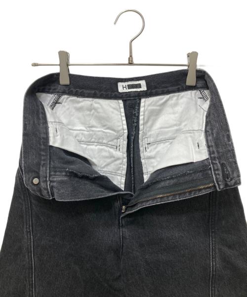 H BEAUTY&YOUTH（エイチ ビューティー&ユース）H BEAUTY&YOUTH (エイチ ビューティー&ユース) 13oz デニムバレルパンツ  25SS ブラック サイズ:Sの古着・服飾アイテム