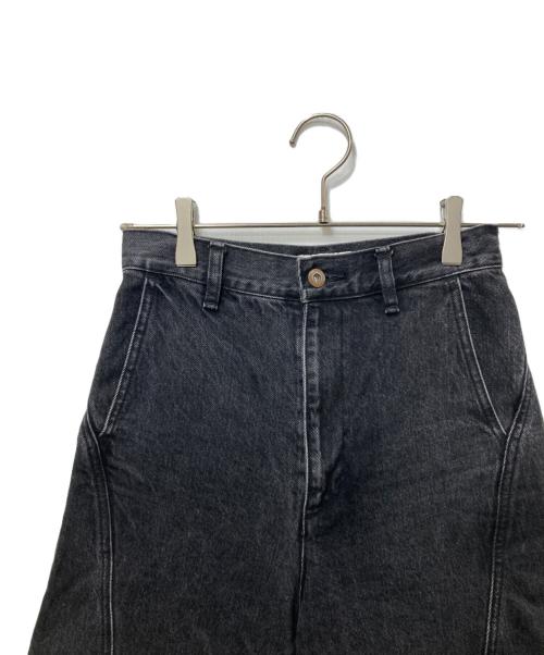H BEAUTY&YOUTH（エイチ ビューティー&ユース）H BEAUTY&YOUTH (エイチ ビューティー&ユース) 13oz デニムバレルパンツ  25SS ブラック サイズ:Sの古着・服飾アイテム