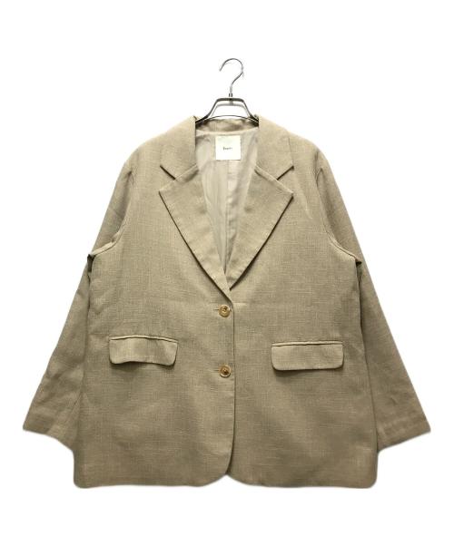 Eaphi（エフィ）Eaphi (エフィ) LINEN LIKE OVER JACKET（リネンライクオーバージャケット）　83001-0459 ベージュ サイズ:Fの古着・服飾アイテム
