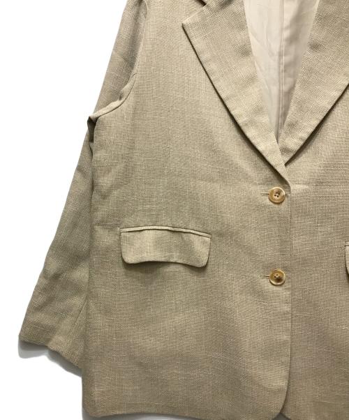 Eaphi（エフィ）Eaphi (エフィ) LINEN LIKE OVER JACKET（リネンライクオーバージャケット）　83001-0459 ベージュ サイズ:Fの古着・服飾アイテム