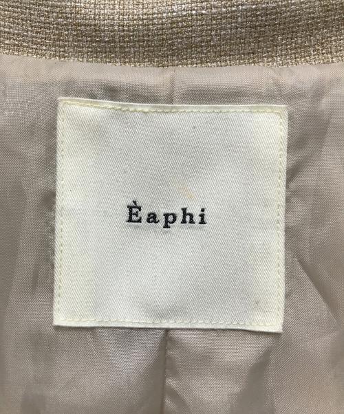 Eaphi（エフィ）Eaphi (エフィ) LINEN LIKE OVER JACKET（リネンライクオーバージャケット）　83001-0459 ベージュ サイズ:Fの古着・服飾アイテム