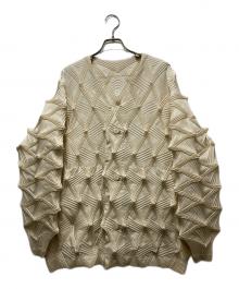A-POC ABLE ISSEY MIYAKE（エイポック エイブル イッセイ ミヤケ）の古着「TYPE-O 023カーディガン」｜ホワイト