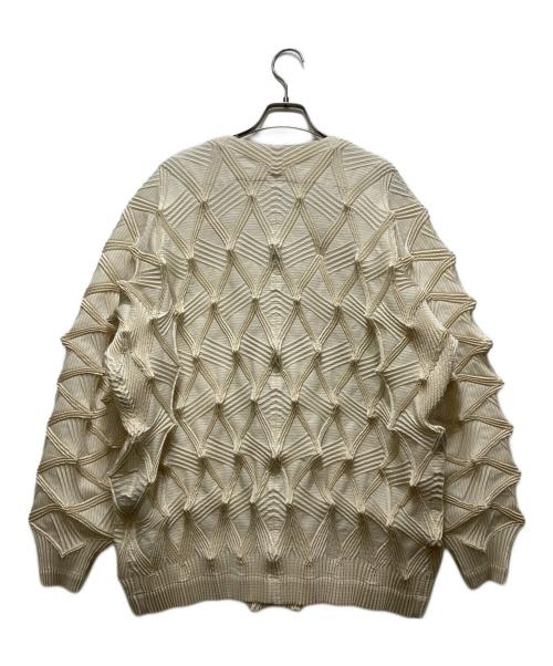 A-POC ABLE ISSEY MIYAKE（エイポック エイブル イッセイ ミヤケ）A-POC ABLE ISSEY MIYAKE (エイポック エイブル イッセイ ミヤケ) TYPE-O 023カーディガン ホワイト サイズ:3の古着・服飾アイテム