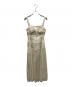 Estella.K (エステラケー) Viella Dress シャインプリーツギャザリングドレス 126151453 ベージュ サイズ:FREE：14000円