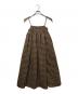 TODAYFUL（トゥデイフル）の古着「Ginghamcheck Camisole Dress」｜ブラウン