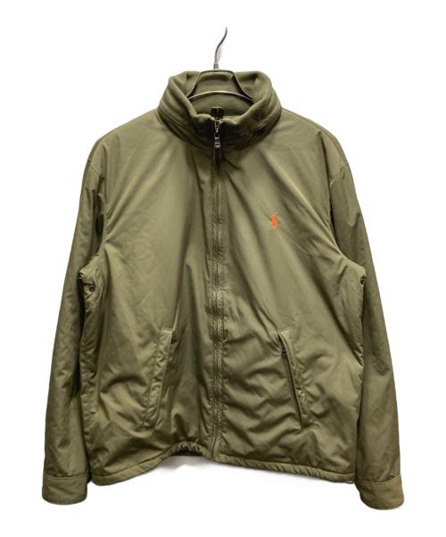 POLO RALPH LAUREN（ポロ・ラルフローレン）POLO RALPH LAUREN (ポロ・ラルフローレン) ジップアップミリタリージャケット カーキ サイズ:Lの古着・服飾アイテム