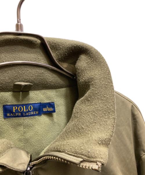 POLO RALPH LAUREN（ポロ・ラルフローレン）POLO RALPH LAUREN (ポロ・ラルフローレン) ジップアップミリタリージャケット カーキ サイズ:Lの古着・服飾アイテム