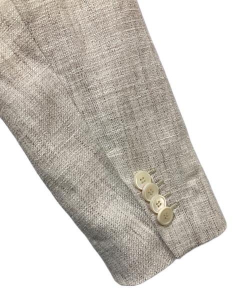 MaxMara（マックスマーラ）MaxMara (マックスマーラ) シルクリネン ダブルブレスト テーラードジャケット アイボリー サイズ:42の古着・服飾アイテム