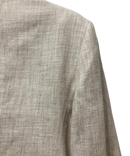 MaxMara（マックスマーラ）MaxMara (マックスマーラ) シルクリネン ダブルブレスト テーラードジャケット アイボリー サイズ:42の古着・服飾アイテム