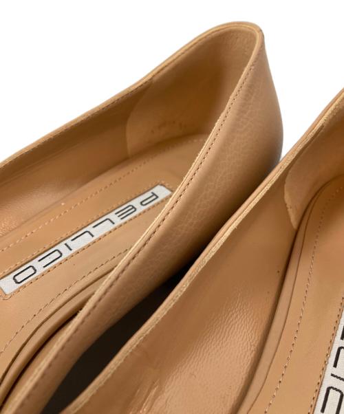 PELLICO（ペリーコ）PELLICO (ペリーコ) ANELLI FIBBIA フラットパンプス ベージュ サイズ:39の古着・服飾アイテム