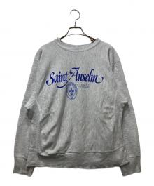 Champion REVERSE WEAVE（チャンピオン リバース ウィーブ）の古着「80’S プリントスウェット トリコタグ後期 REVERSE WEAVE 」｜グレー