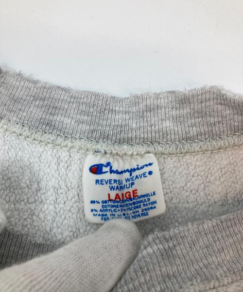 Champion REVERSE WEAVE（チャンピオン リバース ウィーブ）Champion REVERSE WEAVE (チャンピオン リバース ウィーブ) 80’S プリントスウェット トリコタグ後期 REVERSE WEAVE  グレー サイズ:Lの古着・服飾アイテム
