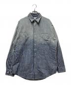 masuエムエーエスユー）の古着「FADED SPARKLING PLAID SHIRT　 26SS 」｜ブルー