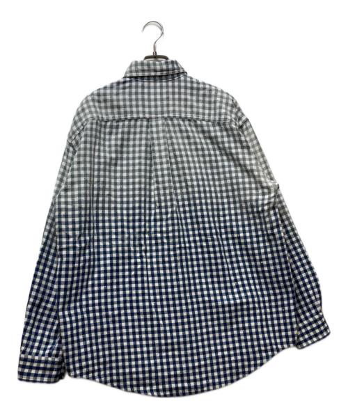 masu（エムエーエスユー）MASU (エムエーエスユー) FADED SPARKLING PLAID SHIRT　 26SS  ブルー サイズ:46の古着・服飾アイテム