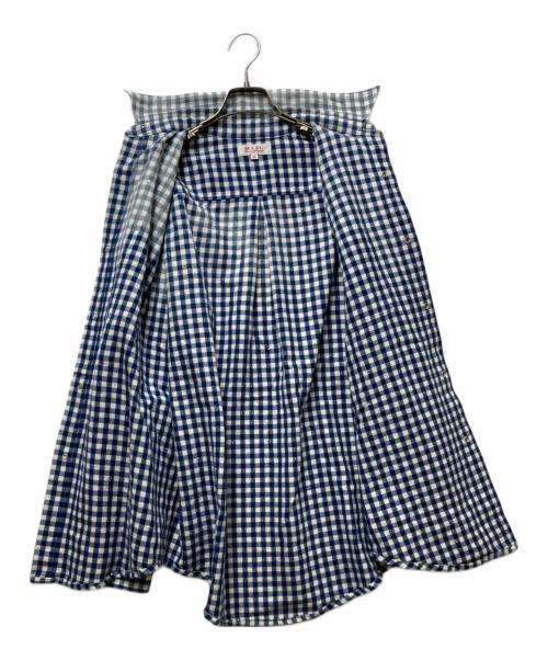 masu（エムエーエスユー）MASU (エムエーエスユー) FADED SPARKLING PLAID SHIRT　 26SS  ブルー サイズ:46の古着・服飾アイテム