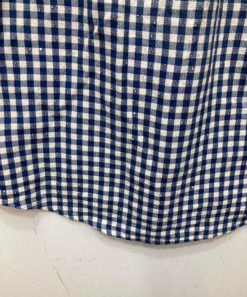 masu（エムエーエスユー）MASU (エムエーエスユー) FADED SPARKLING PLAID SHIRT　 26SS  ブルー サイズ:46の古着・服飾アイテム