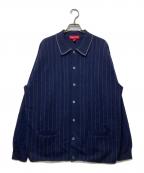 SUPREMEシュプリーム）の古着「Herringbone Cardigan」｜ネイビー
