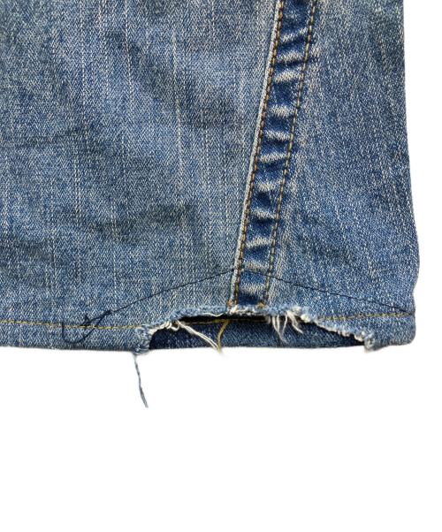 TRUE RELIGION（トゥルー レリジョン）TRUE RELIGION (トゥルー レリジョン) パッチワークフレアデニムパンツ  Y2K USA製 インディゴ サイズ:26の古着・服飾アイテム