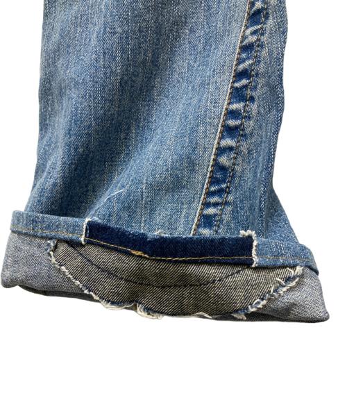 TRUE RELIGION（トゥルー レリジョン）TRUE RELIGION (トゥルー レリジョン) パッチワークフレアデニムパンツ  Y2K USA製 インディゴ サイズ:26の古着・服飾アイテム