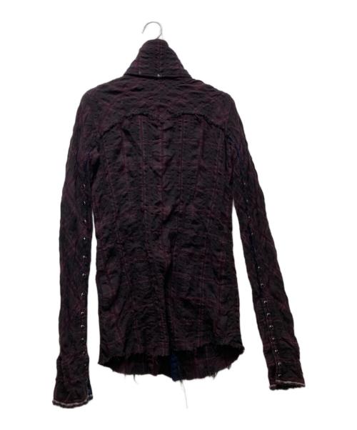 L.G.B（ルグランブルー）L.G.B (ルグランブルー) SHIRT-G チェックシャツ　Y2K　ユニセックス着用可 パープルの古着・服飾アイテム