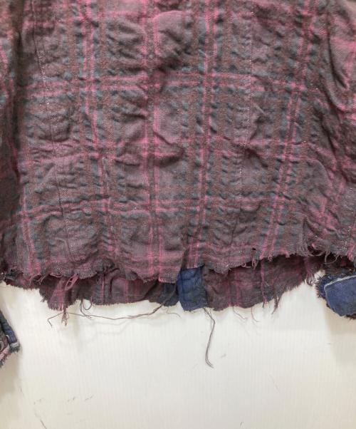 L.G.B（ルグランブルー）L.G.B (ルグランブルー) SHIRT-G チェックシャツ　Y2K　ユニセックス着用可 パープルの古着・服飾アイテム