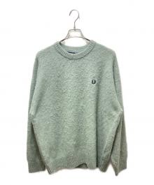 FRED PERRY（フレッドペリー）の古着「フラッフィー クルーネックニット  BEAMS別注」｜カーキ