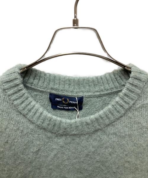 FRED PERRY（フレッドペリー）FRED PERRY (フレッドペリー) フラッフィー クルーネックニット  BEAMS別注 カーキ サイズ:XLの古着・服飾アイテム