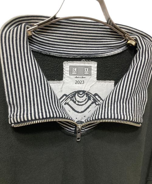 C.E（シーイー）C.E (シーイー) HALF ZIP CASUAL SWEAT/ハーフジップカジュアルスウェット ブラック サイズ:XLの古着・服飾アイテム