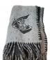 中古・古着 VIVIENNE WESTWOOD ANGLOMANIA (ヴィヴィアンウエストウッドアングロマニア) ウール混 オーブ刺繍マフラー グレー：8000円