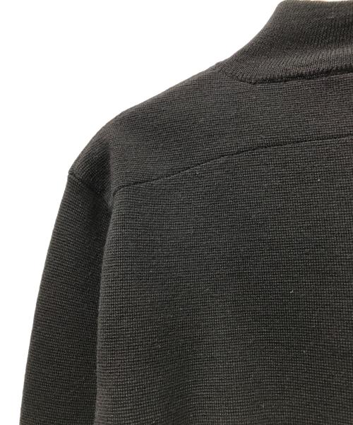 theory（セオリー）theory (セオリー) エルボーパッチウールハーフジップニット　02-9903037 ブラック サイズ:42の古着・服飾アイテム