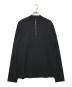 theory（セオリー）の古着「エルボーパッチウールハーフジップニット　02-9903037」｜ブラック