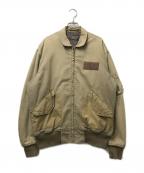 stussyステューシー）の古着「00's CWU-45/P フライトジャケット ミリタリージャケット」｜ベージュ