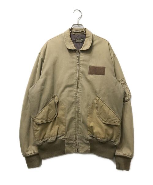stussy（ステューシー）stussy (ステューシー) 00's CWU-45/P フライトジャケット ミリタリージャケット ベージュ サイズ:Mの古着・服飾アイテム