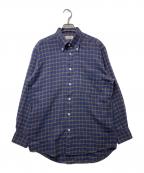 HERMESエルメス）の古着「コットン フランネルシャツ」｜ネイビー