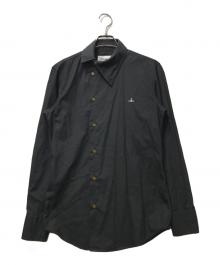 Vivienne Westwood（ヴィヴィアンウエストウッド）の古着「アシンメトリー シャツ　MK.199004」｜ブラック