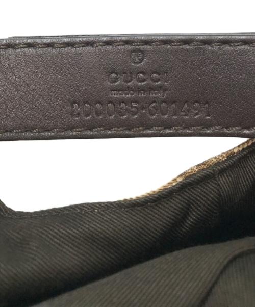GUCCI（グッチ）GUCCI (グッチ) GGキャンバス シェリーライン ベースボールキャップ　08.338.986/0001-16 ベージュの古着・服飾アイテム