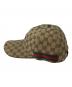 GUCCI (グッチ) GGキャンバス シェリーライン ベースボールキャップ　08.338.986/0001-16 ベージュ：18000円