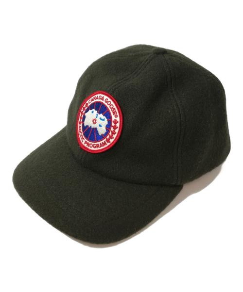 CANADA GOOSE（カナダグース）CANADA GOOSE (カナダグース) イヤーフラップ付 ウールキャップ　00010736 グリーンの古着・服飾アイテム