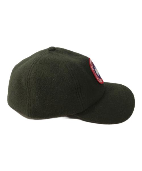 CANADA GOOSE（カナダグース）CANADA GOOSE (カナダグース) イヤーフラップ付 ウールキャップ　00010736 グリーンの古着・服飾アイテム