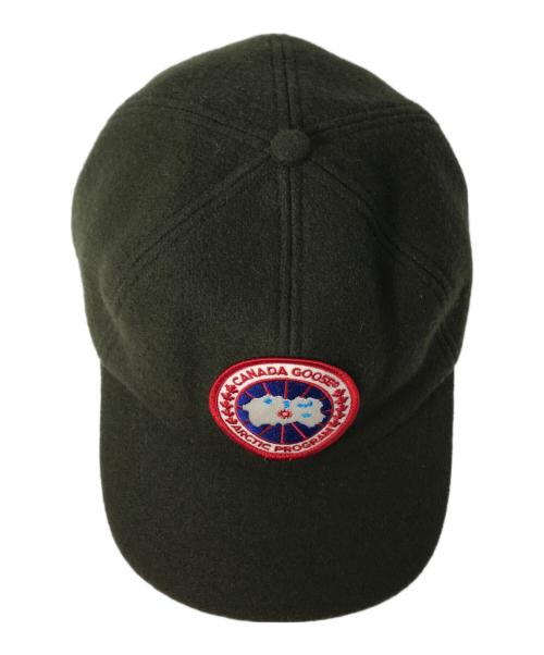 CANADA GOOSE（カナダグース）CANADA GOOSE (カナダグース) イヤーフラップ付 ウールキャップ　00010736 グリーンの古着・服飾アイテム