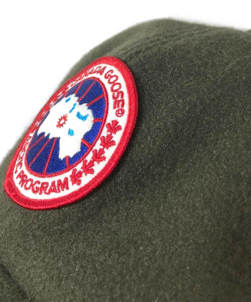 CANADA GOOSE（カナダグース）CANADA GOOSE (カナダグース) イヤーフラップ付 ウールキャップ　00010736 グリーンの古着・服飾アイテム